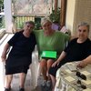 Professor Derhemi with two elderly speakers of Arvanitika